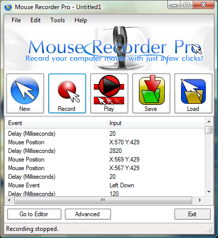 Mouse Recorder Pro 2 screenshot