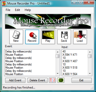 Windows 7 Mouse Recorder Pro 1.3 full